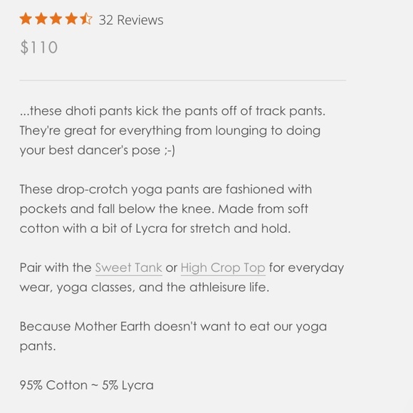 Downtown Betty Drop Crotch Dhotti Pant in Black *Like New* Size XS NWOT - Picture 2 of 4